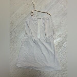 Elegant White Halter Top